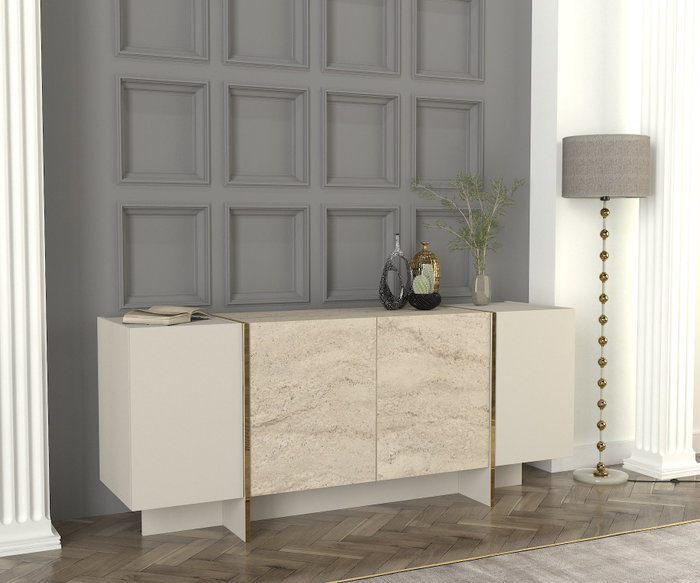 Hanah Home Veyron - Travertino, Sandstone